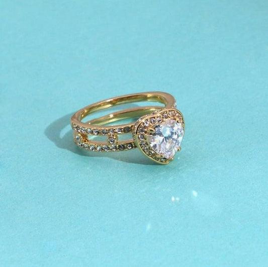 RingHeart Gold Ring (Hers)