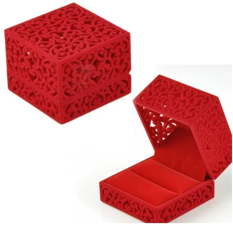 Red Jewelry Storage Case Box