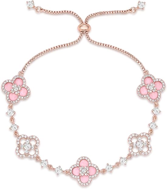 Four Leaf Lucky Charm Dainty Link Bracelets